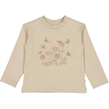 Wheat Main Sweatshirt mit Blumenbouquet-Stickerei Sweatshirts 0070 gravel