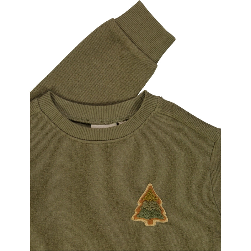 Wheat Sweatshirt mit Tannenbaum-Stickerei Sweatshirts 3531 dry pine