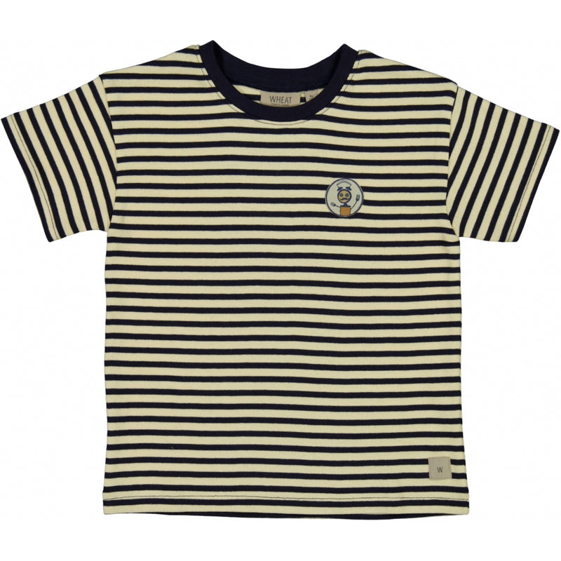 Wheat T-Shirt Roboter Jersey Tops and T-Shirts 0327 deep wave stripe