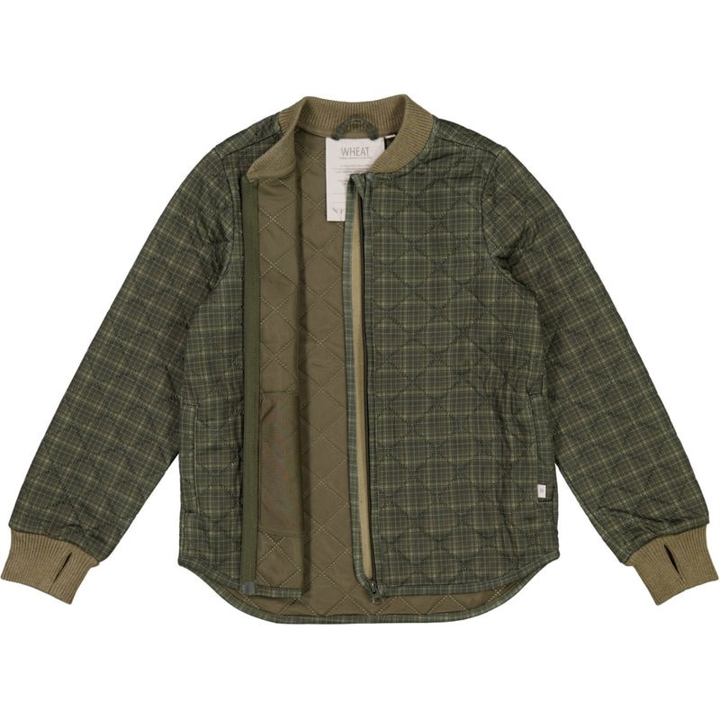 Wheat Outerwear Thermojacke Loui Thermo 4215 olive check
