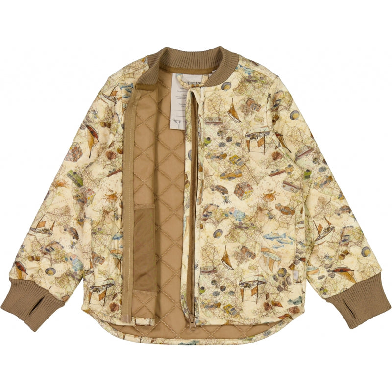 Wheat Outerwear Thermojacke Loui Thermo 1066 holiday map