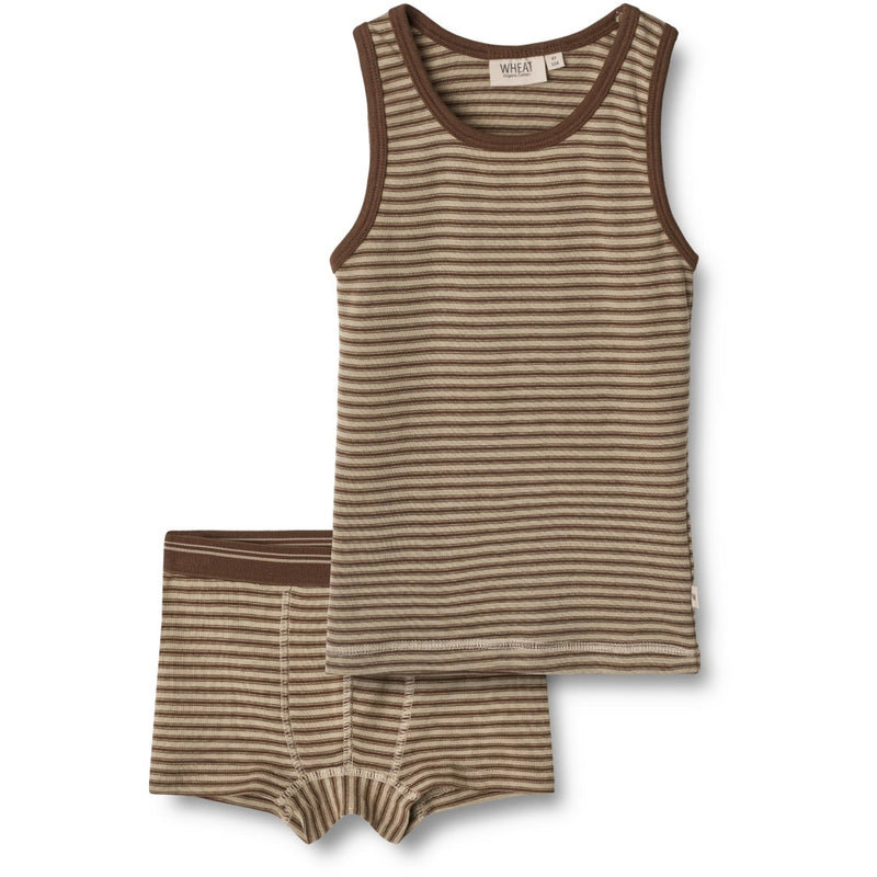 Wheat Unterwsäche-Set Lui Underwear/Bodies 3054 mulch stripe