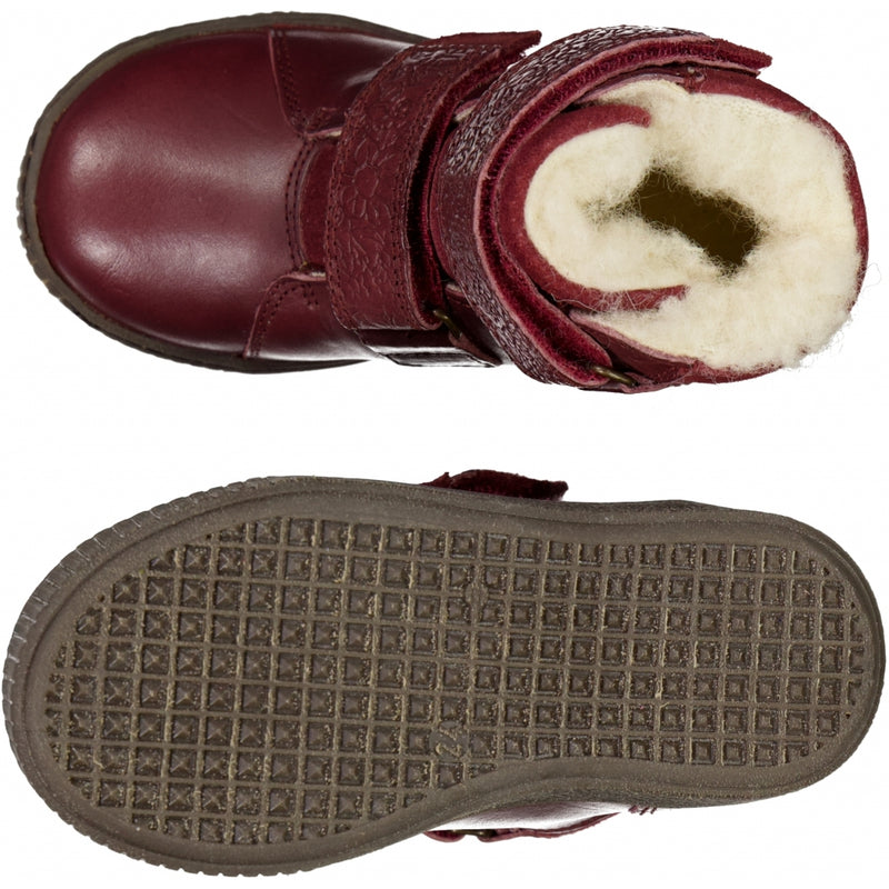 Wheat Footwear Van Stiefel Klettverschluss Winter Footwear 2120 berry
