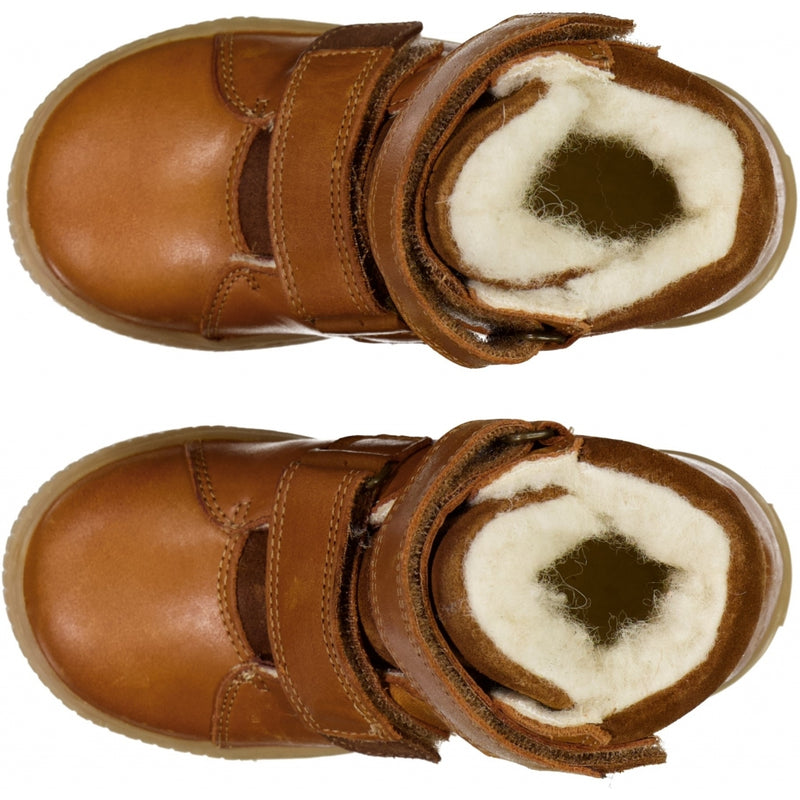 Wheat Footwear Van Stiefel Klettverschluss Winter Footwear 9002 cognac