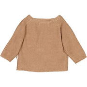 Wheat Wickelstrickjacke Siva Knitted Tops 3320 affogato
