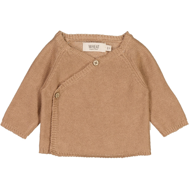Wheat Wickelstrickjacke Siva Knitted Tops 3320 affogato